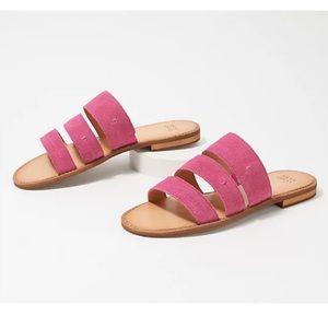 Like new Frye & Co evie suede pink slide size 10 M